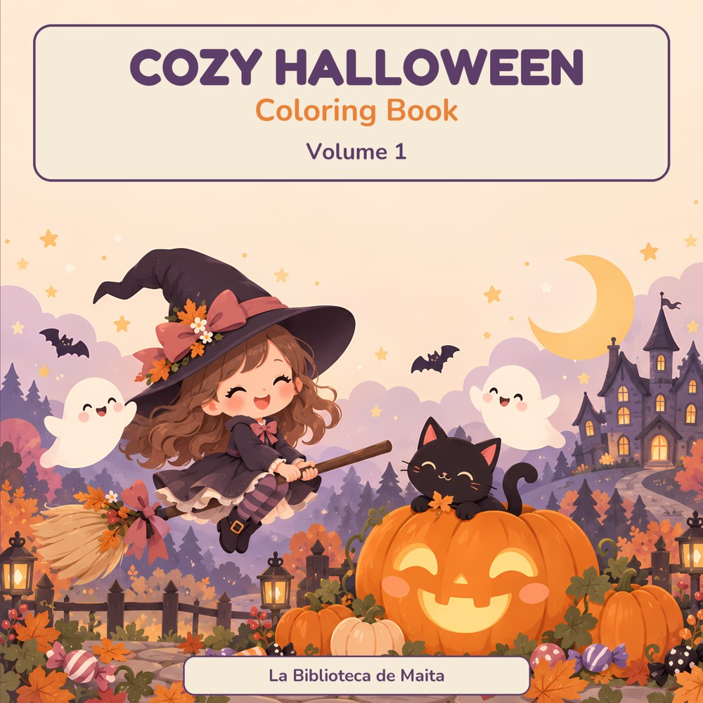 Cozy Halloween Coloring Book — Vol. 1